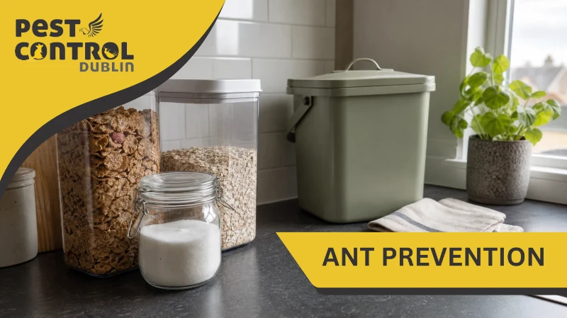 sealed food containers ant prevention